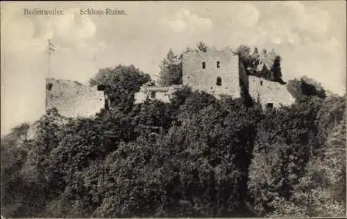 Ak Badenweiler im Schwarzwald, Schloss-Ruine