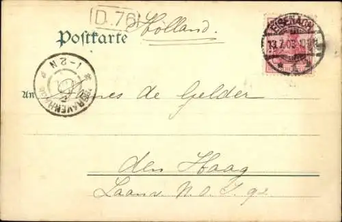 Ak Eisenach Thüringen, Banketsaal der Wartburg