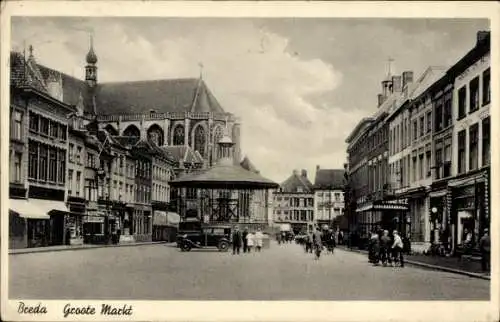 Ak Breda Nordbrabant Niederlande, Groote Markt