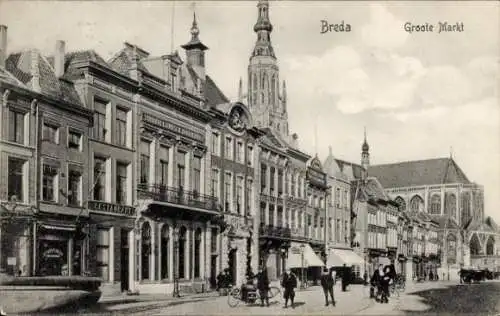 Ak Breda Nordbrabant Niederlande,  Groote Markt