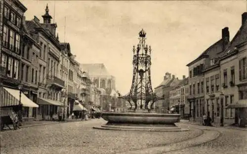 Ak Breda Nordbrabant Niederlande, Markt