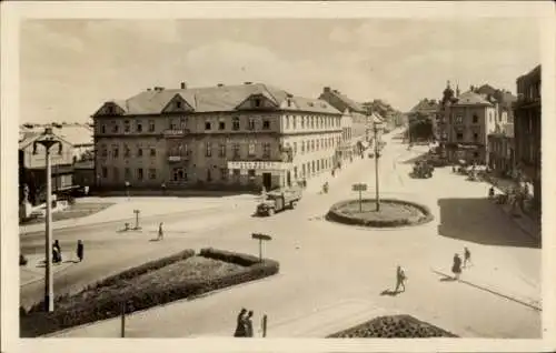 Ak Tábor Südböhmen, Straße, Panorama