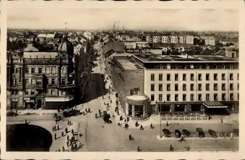 Ak Pardubice Pardubitz Stadt, Straßen, Panorama