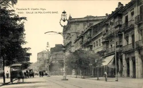 Ak Vigo Galicia España, Calle de Policarpo Sanz