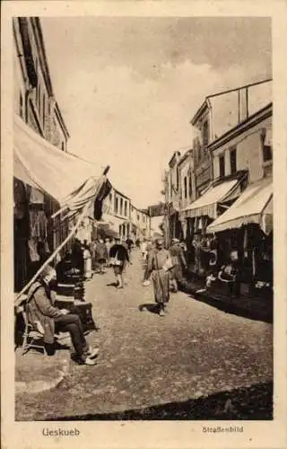 Ak Skopje Üsküb Mazedonien, Straßenbild