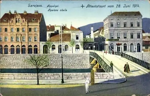 Ak Sarajevo Bosnien Herzegowina, Appelquai