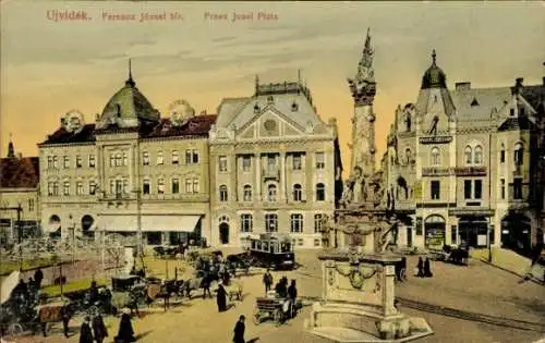 Ak Novi Sad Újvidék Neusatz Serbien, Franz Josef Platz