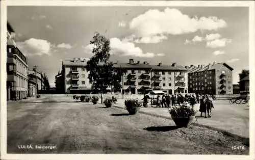 Ak Lulea Schweden, Salutorget, Platz