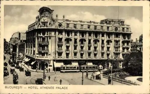 Ak București Bukarest Rumänien, Hotel Athene Palace