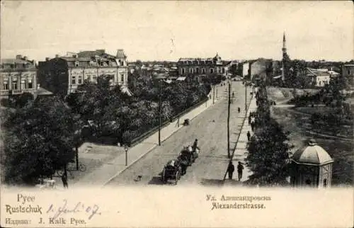 Ak Rustschuk Russe Bulgarien, Alexanderstraße