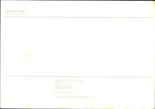 Ak Schauspielerin Carolin Ohrner, Portrait, Autogramm