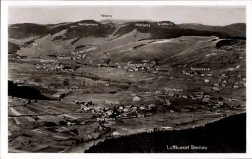 Ak Bernau im Schwarzwald, Fliegeraufnahme, Gasthaus und Pension Bernauerhof