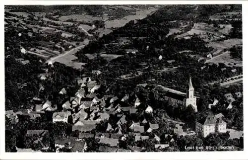 Ak Lauf in Baden Schwarzwald, Fliegeraufnahme