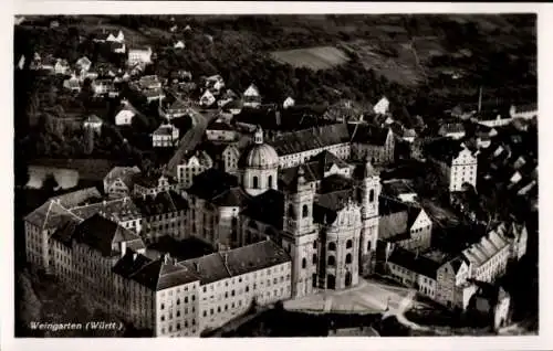 Ak Weingarten in Württemberg, Fliegeraufnahme