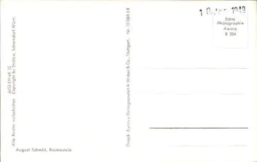 Ak Bartenstein Schrozberg in Württemberg, Fliegeraufnahme