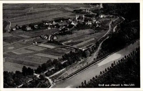 Ak Illerzell Vöhringen in Schwaben, Fliegeraufnahme