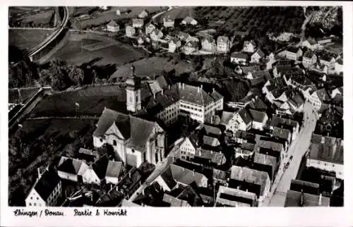 Ak Berg Ehingen an der Donau, Fliegeraufnahme