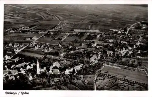 Ak Erzingen im Klettgau Baden, Fliegeraufnahme