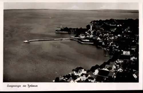 Ak Langenargen am Bodensee, Fliegeraufnahme