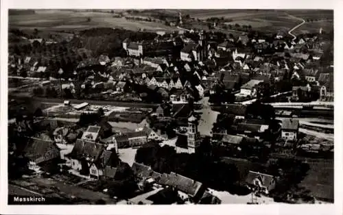 Ak Messkirch Meßkirch in der Schwäbischen Alb Baden, Fliegeraufnahme