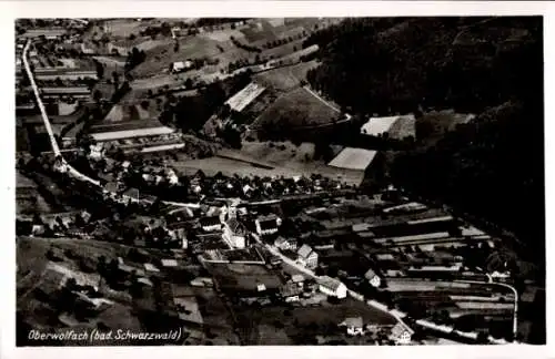 Ak Oberwolfach im Schwarzwald, Fliegeraufnahme