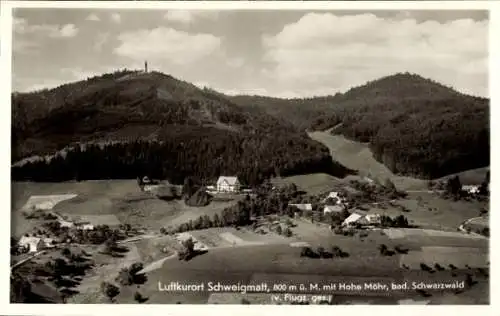 Ak Schweigmatt Raitbach Schopfheim in Baden, Fliegeraufnahme, mit Höhe Möhr