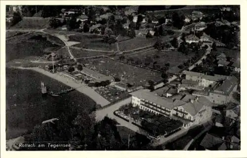 Ak Rottach Egern am Tegernsee Oberbayern, Wallberg, Fliegeraufnahme