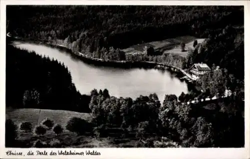 Ak Ebni Kaisersbach in Baden Württemberg, Ebnisee, Fliegeraufnahme