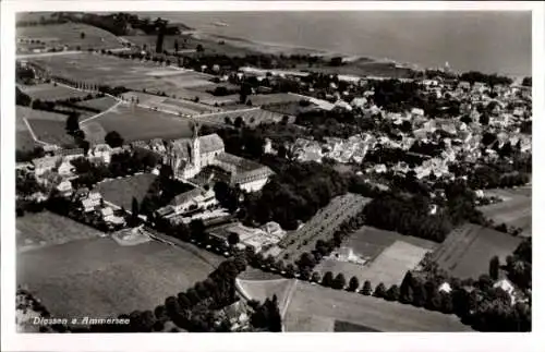 Ak Dießen am Ammersee Oberbayern, Fliegeraufnahme