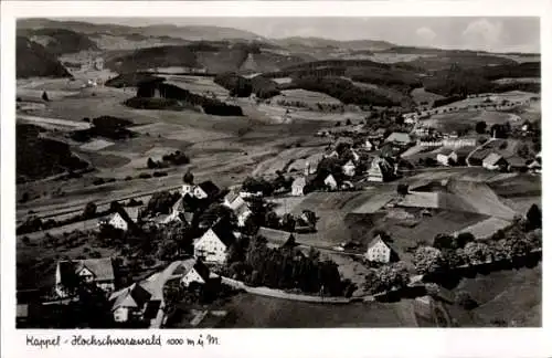 Ak Kappel Lenzkirch im Schwarzwald, Fliegeraufnahme