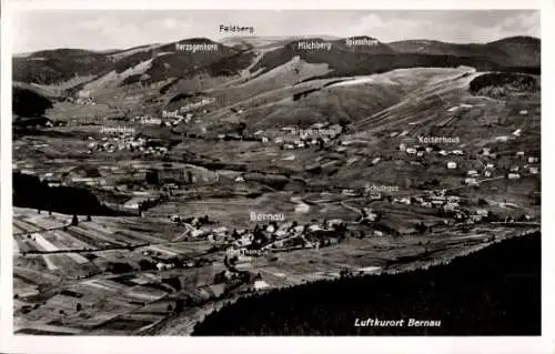 Ak Bernau im Schwarzwald, Herzogenhorn, Fliegeraufnahme