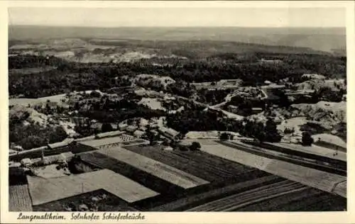 Ak Langenaltheim in Mittelfranken, Fliegeraufnahme