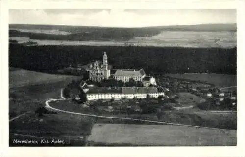 Ak Neresheim in Württemberg, Fliegeraufnahme