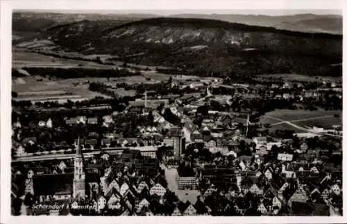 Ak Schorndorf im Remstal Württemberg, Fliegeraufnahme