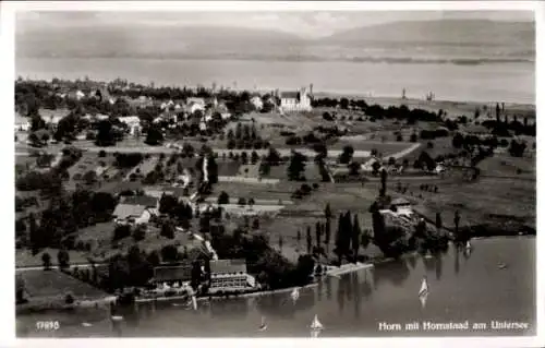 Ak Horn Gaienhofen am Bodensee, Hornstaad am Untersee, Panorama