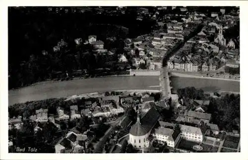 Ak Bad Tölz in Oberbayern, Fliegeraufnahme