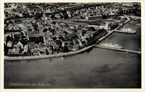 Ak Friedrichshafen am Bodensee, Fliegeraufnahme