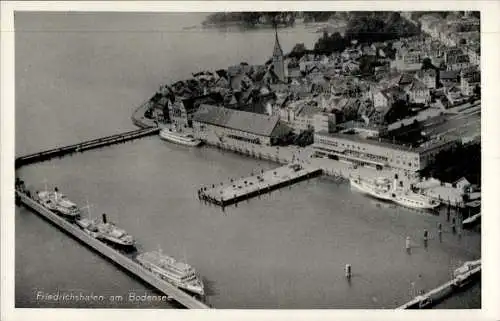 Ak Friedrichshafen am Bodensee, Fliegeraufnahme