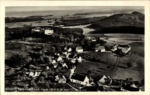 Ak Kronburg Unterallgäu, Fliegeraufnahme