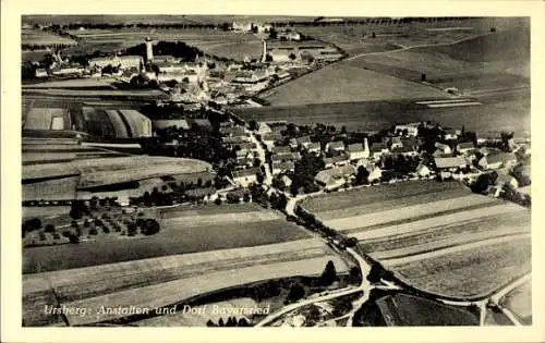 Ak Ursberg in Schwaben, Anstalten und Dorf Bayersried