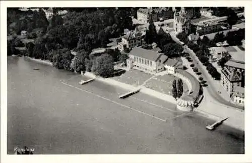 Ak Konstanz am Bodensee, Fliegeraufnahme