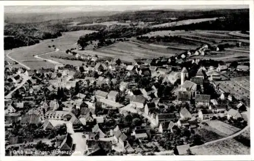 Ak Bingen Landkreis Sigmaringen, Fliegeraufnahme