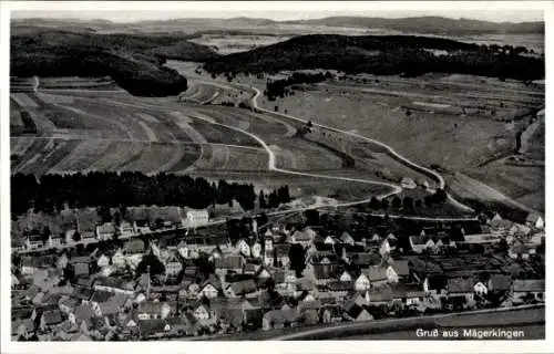 Ak Mägerkingen Trochtelfingen Baden Württemberg, Fliegeraufnahme