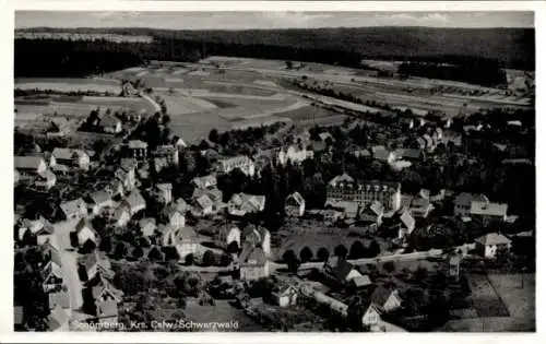 Ak Schömberg im Schwarzwald Württemberg, Fliegeraufnahme