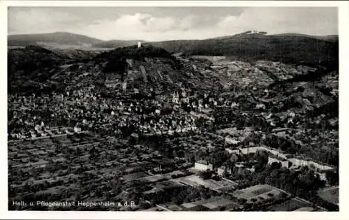 Ak Heppenheim an der Bergstraße, Fliegeraufnahme