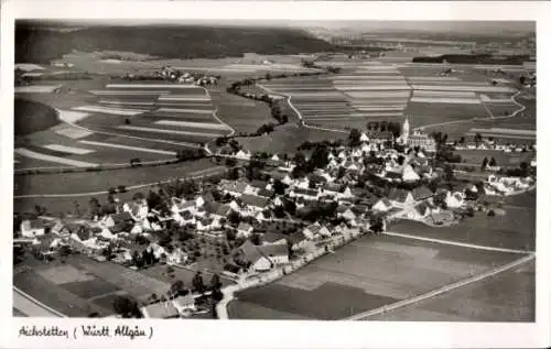 Ak Aichstetten im Allgäu Württemberg, Fliegeraufnahme