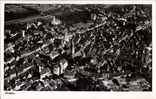 Ak Bretten in Baden, Fliegeraufnahme