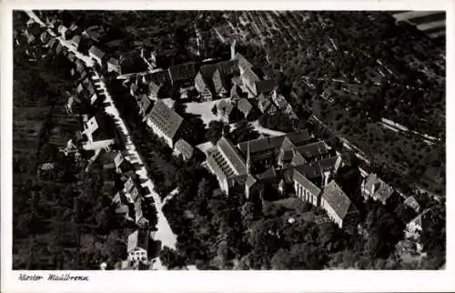 Ak Maulbronn im Schwarzwald, Fliegeraufnahme, Kloster