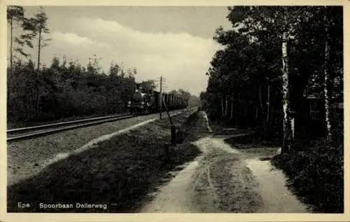 Ak Epe Gelderland Nederland, Spoorbaan Dellerweg