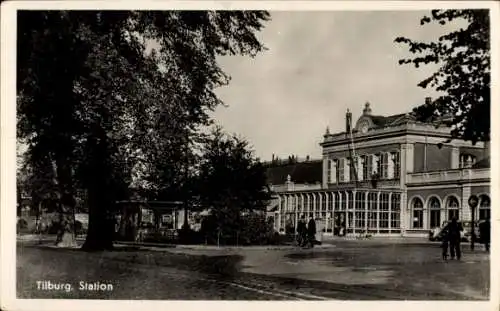 Ak Tilburg Noord-Brabant Nederland, Station